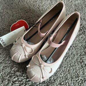 Cider Bowknot Satin Heeled Mary Jane shoes size 37/US 7